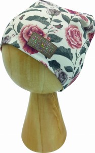 CZAPKA "FLOWER" ecru