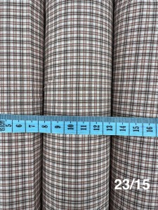 Tkanina bawełniana - brąz/beż/ecru