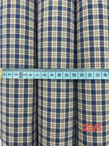 Tkanina bawełniana - granat/brąz/ beż