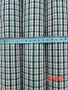 Tkanina bawełniana - zielony/granat/beż/biały